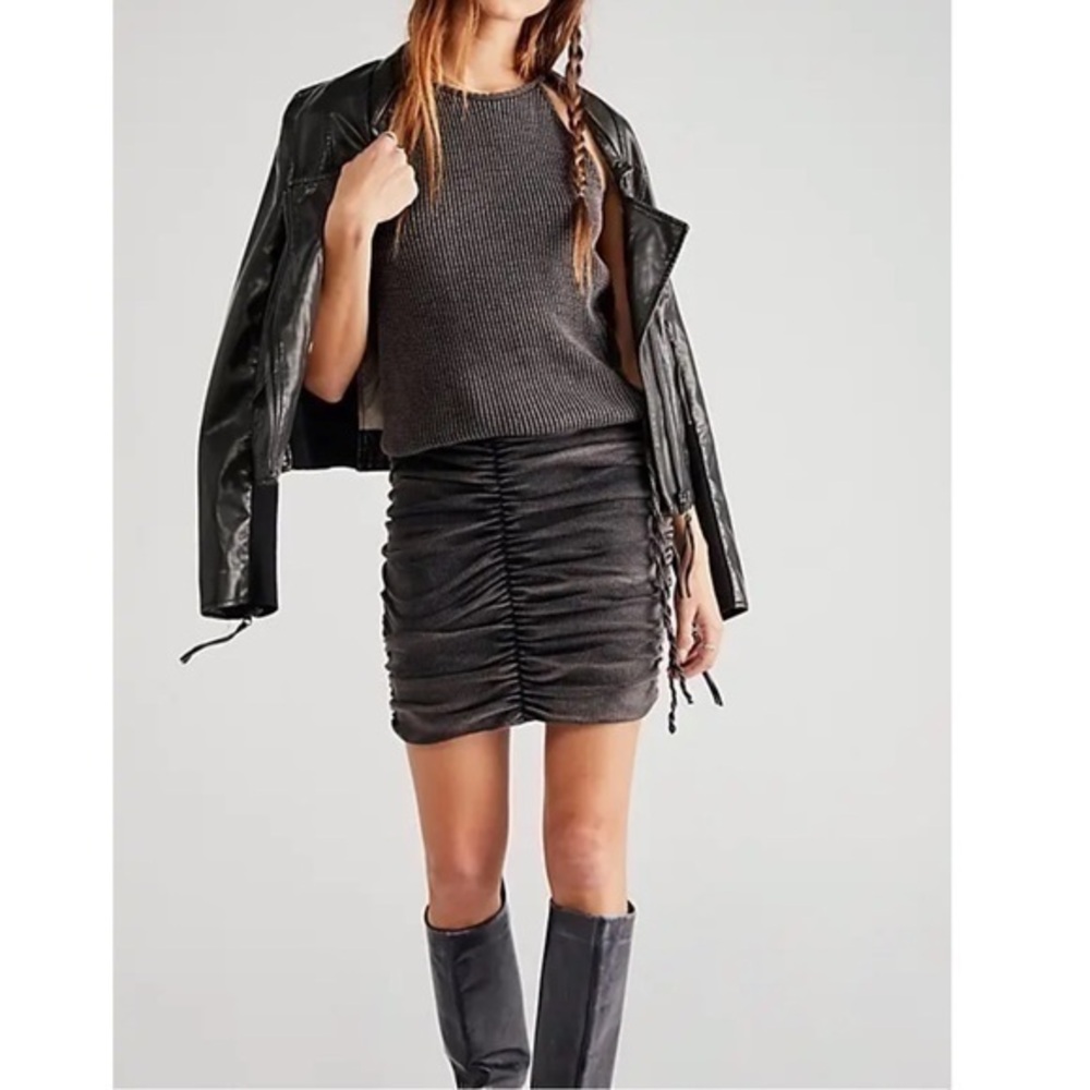 Free People Katya Thermal Mini Dress NWOT